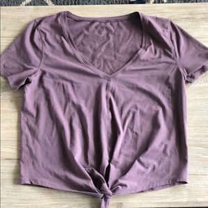 Crop lululemon tee